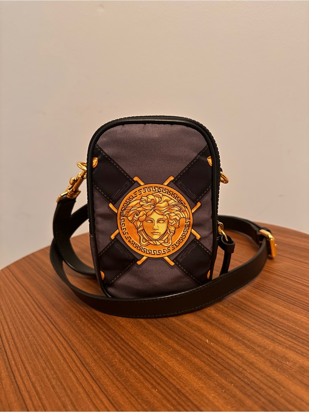 ‼️OPEN TO OFFERS ‼️ 
Versace Black and Gold Medusa Crossbody Bag